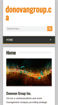 Mobile Screenshot of donovangroup.ca