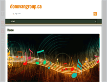 Tablet Screenshot of donovangroup.ca